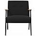 poltrona Nero 59 x 75 x 78 cm Tessuto simile alla lana ricci - Foto miniatura 4