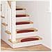 Tappetini per scale autoadesivi 15 pcs Rosso 56 x 17 x 3 cm - Foto miniatura 2
