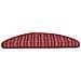 Tappetini per scale autoadesivi 15 pcs Rosso 56 x 17 x 3 cm - Foto miniatura 5