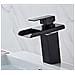Rubinetto per lavabo da bagno, Blackswan, Cascada tipo M32, modello nero opaco, misura 17 cm - Foto miniatura 3