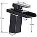 Rubinetto per lavabo da bagno, Blackswan, Cascada tipo M32, modello nero opaco, misura 17 cm - Foto miniatura 4
