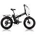 Fat Acciaio 20'' - E-bike Pieghevole, Telaio Acciaio, Ruote Fat 20'', Cambio 6 Velocità, Motore 250 W, Batteria 48v X 13 Ah - Colore Nero - Foto miniatura 1
