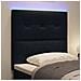 Testiera LED con luci a strisce a LED Nero 90 cm Poliestere - Foto miniatura 4