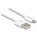 USB dati e cavo di alimentazione per iPhone, iPad, iPod bianco 15 cm - Foto miniatura 2