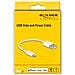 USB dati e cavo di alimentazione per iPhone, iPad, iPod bianco 15 cm - Foto miniatura 3