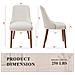Sedie Da Pranzo Set Da 2 Con Schienale Alto - Stile Vintage Chic, Seduta Confortevole, Ideali Per Cucina E Sala Da Pranzo, Beige - Foto miniatura 2