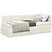 Struttura Letto Angolare con Materasso 2 pcs Crema Velluto - Foto miniatura 1