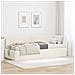Struttura Letto Angolare con Materasso 2 pcs Crema Velluto - Foto miniatura 2