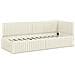 Struttura Letto Angolare con Materasso 2 pcs Crema Velluto - Foto miniatura 6