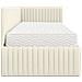 Struttura Letto Angolare con Materasso 2 pcs Crema Velluto - Foto miniatura 8