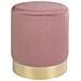 Pouf Gamby-rosa-velluto-34x34x43 Cm - Foto miniatura 1