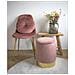 Pouf Gamby-rosa-velluto-34x34x43 Cm - Foto miniatura 3