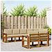 Set di divani da esterno con cuscino 8 pcs Naturale e Beige - Foto miniatura 2