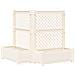 Vaso Grande con Direzione 2 pcs Bianco 143 x 143 x 133,5 cm PP - Foto miniatura 1