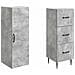 Set di armadi 2 pcs Grigio Cemento 33 x 34,5 x 90 cm - Foto miniatura 3
