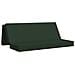Divano Letto Pieghevole 180 x 67 x 45 cm Verde Scuro - Foto miniatura 1