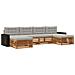 Set divani con cuscino 6 pcs Legno di Acacia Massello - Foto miniatura 1