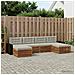 Set divani con cuscino 6 pcs Legno di Acacia Massello - Foto miniatura 2