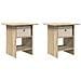 Comodino 2 pcs Rovere Sonoma 41 x 40 x 45 cm Legno multistrato - Foto miniatura 1
