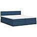Letto con contenitore e materasso Blu 140 x 200 cm Velluto - Foto miniatura 8