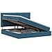 Letto con contenitore e materasso Blu Scuro 200 x 200 cm - Foto miniatura 1