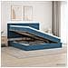 Letto con contenitore e materasso Blu Scuro 200 x 200 cm - Foto miniatura 2