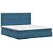 Letto con contenitore e materasso Blu Scuro 200 x 200 cm - Foto miniatura 8