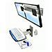 Neo-Flex Dual Monitor Wall Mount - Kit montaggio per pannello  - Foto miniatura 1
