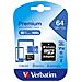 Verbatim Premium, 64 GB, MicroSDXC, Classe 10, 90 MB/s, Class 1 (U1), V10 - Foto miniatura 3