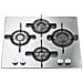 Piano Cottura FTGHL 641 D / HA (IX) a Gas con Bruciatore Vertical Flame 4 Fuochi Gas Colore Inox - Foto miniatura 1