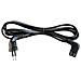 Power cord, 2-pin, Angled, Black - Foto miniatura 1