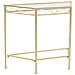 Tavolino Vintage In Metallo 87x34x73 Cm Oro - Foto miniatura 1