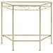 Tavolino Vintage In Metallo 87x34x73 Cm Oro - Foto miniatura 2