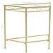 Tavolino Vintage In Metallo 87x34x73 Cm Oro - Foto miniatura 6