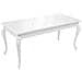 Tavolo Da Pranzo 179x89x81 Cm Bianco Lucido - Foto miniatura 3