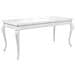 Tavolo Da Pranzo 179x89x81 Cm Bianco Lucido - Foto miniatura 1