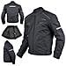 Giacca Moto Sport Tessuto Protezioni Ce Impermeabile Ventilata Nero Xl - Foto miniatura 1