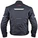 Giacca Moto Sport Tessuto Protezioni Ce Impermeabile Ventilata Nero Xl - Foto miniatura 3