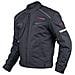 Giacca Moto Sport Tessuto Protezioni Ce Impermeabile Ventilata Nero Xl - Foto miniatura 5