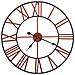 Orologio Da Parete In Metallo 58 Cm Rosso - Foto miniatura 1