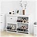 Scarpiera Salvaspazio Slim, Portascarpe Salvaspazio Regolabili, l105*p24*a83 Cm, Bianco, Fsr79-w - Foto miniatura 5