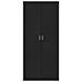 Armadio Nero 80x52x180 cm in Legno Multistrato - Foto miniatura 6