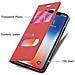 Custodia Compatibile Con Apple Iphone X / Xs In Rosso Zafferano - Coperchio Protettivo Con Chiusura Magnetica, Funzione Stand E 2 Finestre Di Visualizzazione - Foto miniatura 6