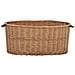 Cesta Per Legna Con Maniglie 78x54x34cm Salice Naturale - Foto miniatura 4
