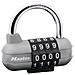 1520eurd Lucchetto Pro Sport 59 Millimetri Combinazione Programmabile 4 Cifre Grigio Argento - Foto miniatura 2