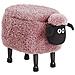 Pouf Animaletto In Tessuto Rosa Sheep - Foto miniatura 7