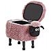 Pouf Animaletto In Tessuto Rosa Sheep - Foto miniatura 10