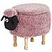 Pouf Animaletto In Tessuto Rosa Sheep - Foto miniatura 1