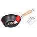 Padella Wok Cucina Induzione / Standard 20cm Con Manico In Legno - Foto miniatura 1