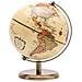 14 Centimetri World Globe Mini Antique Globe - Geografica Moderna Tavolino Della Decorazione Educativa - 14 Centimetri Diametro Metal Arc E Base Bronzato Colore - Scuola A Casa E Office - Foto miniatura 4